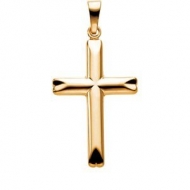 14K Yellow Gold CROSS PENDANT
