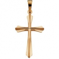 14K Yellow Gold CROSS PENDANT
