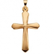 14K Yellow Gold CROSS PENDANT