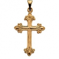 14K Yellow Gold CROSS PENDANT