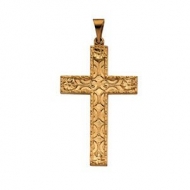 14K Yellow Gold CROSS PENDANT
