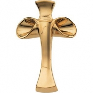 14K Yellow Gold RONNA LUGOSCH CROSS