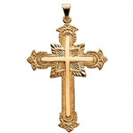 14K Yellow Gold CROSS PENDANT