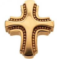 14K Yellow Gold SMALL CROSS SLIDE