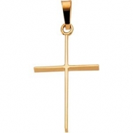 14K Yellow Gold CROSS PENDANT