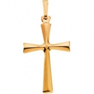 14K Yellow Gold CROSS PENDANT