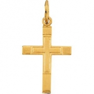 14K Yellow Gold CHILD S CROSS PENDANT