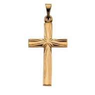 14K Yellow Gold CROSS PENDANT