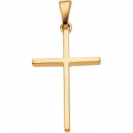 14K Yellow Gold CROSS PENDANT