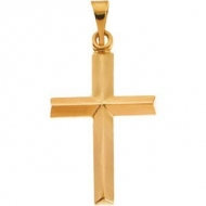 14K Yellow Gold CROSS PENDANT