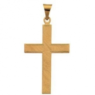 14K Yellow Gold CROSS PENDANT