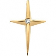 CROSS PENDANT W DIAMOND