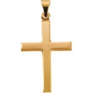 14K Yellow Gold CROSS PENDANT