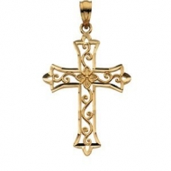 14K Yellow Gold CROSS PENDANT
