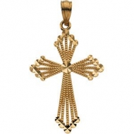 14K Yellow Gold CROSS PENDANT