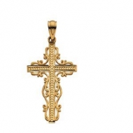 14K Yellow Gold CROSS PENDANT