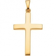 14K Yellow Gold CROSS PENDANT