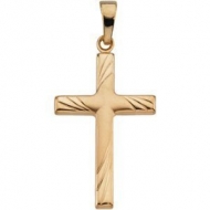 14K Yellow Gold CROSS PENDANT