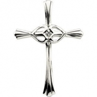 CROSS PENDANT WITH DIAMOND