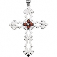 BIRTHSTONE CROSS