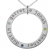 Posh Mommy  Four Birthstones Disc
