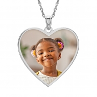 Heart with Border Photo Pendant Picture Charm