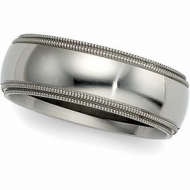 COMFORT FIT DOUBLE MILGRAIN BAND