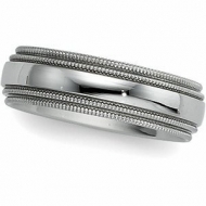 COMFORT FIT DOUBLE MILGRAIN BAND