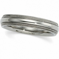 COMFORT FIT DOUBLE MILGRAIN BAND