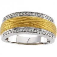 TWO TONE BRIDAL ANNIVERSARY BAND
