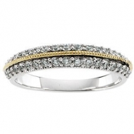 TWO TONE BRIDAL ANNIVERSARY BAND