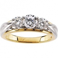 TWO TONE BRIDAL ANNIVERSARY BAND