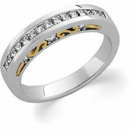 TWO TONE BRIDAL ANNIVERSARY BAND