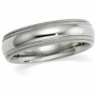 COMFORT FIT DOUBLE MILGRAIN BAND