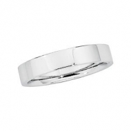 Platinum 5mm Flat Wedding Band