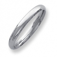 Palladium Medium Weight 3mm Comfort Fit Wedding Band