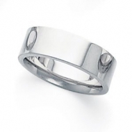 Palladium Flat 6mm Wedding Band