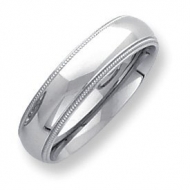 Palladium Milgrain Comfort Fit 6mm Band
