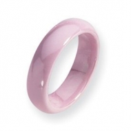 Ceramic Pink 6mm Polished Wedding Band