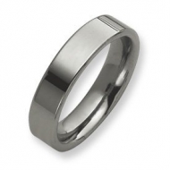 Tungsten Flat 6mm Polished Wedding Band