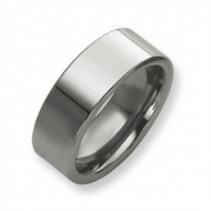 Tungsten Flat 8mm Polished Wedding Band