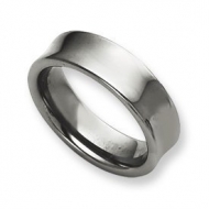 Tungsten Concave 10mm Polished Wedding Band