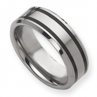 Dura Tungsten Enameled 8mm Polished Wedding Band