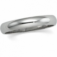 14k White Gold 2mm Half Round Wedding Band