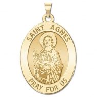 Saint Agnes Oval Medal    EXCLUSIVE 
