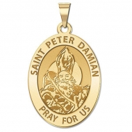 Saint Peter Damian Oval Medal  EXCLUSIVE 