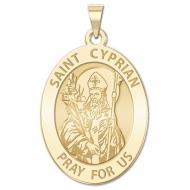 Saint Cyprian OVAL Medal   EXCLUSIVE 