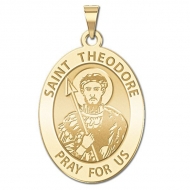 Saint Theodore   Oval Medal  EXCLUSIVE 