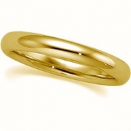 14k Yellow Gold 4mm Comfort Fit Wedding Band