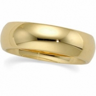14k Yellow Gold 6mm Comfort Fit Wedding Band